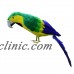 45cm Lifelike Perched Woodland Artificial Parrot Bird Yard Garden Decor   292630751591