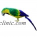 45cm Lifelike Perched Woodland Artificial Parrot Bird Yard Garden Decor   292630751591
