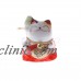 Smiling Ceramic Fortune Cat Kitten Animal Model Toy Home Office Ornament #C   382446334809
