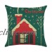 Christmas Pillow Case Santa Cotton Linen Sofa Car Throw Cushion Cover Home Decor   162605172786