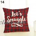 Merry Christmas Pillow Case Bed Waist Cushion Cover Cafe Home Decor Gift Flowery   282739066622
