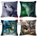 Cool Wolf Painting Square Pillow Case Sofa Throw Cushion Cover Home Decorative   283021920288