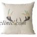 Simple Antler Cotton Linen Pillow Case Home Decor Sofa Office Car Cushion Cover   273301818398