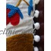 Suzani Embroidered Pillow Animal Indian Cushion Cover Boho Vintage Pom Pom Throw   222183237875
