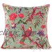 Green Velvet Bird Throw Sofa Cushion Couch Pillow Cover Boho Colorful Decorative   192117584218