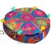 16" Round Seat Floor Cushion Ottoman Pouf Stool Cover INDIAN Bohemian Decor   252934080127
