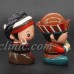 A Pair Home Decor Ceramic Chinese Ethnic Minorities Ornament Crafts Statue 3"   253618957495