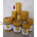 Handmade 100% Beeswax Candle - 6" column pillar   170728317528