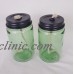 Mason Jar Oil Lamp Set of 2 Green Jar Lid and Wick   223102459239