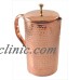 100% Pure Copper Water Jug with Lid For Yoga & Ayurveda Health Benefits -1.5 Ltr   183204092535