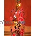 Handmade Lighted Decorated Bottle Clear with Colorful Painted Flowers 436   173454204796