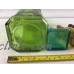 Decorative Color Glass Bottle Collection Green, Blue, Purple And Yellow Lot of 5   123248313712