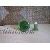 Decorative glass bottle green Liberty Bell figurine design 7.5" tall   273380976632
