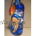 Dolphins Kissing Wine Bottle Lamp Hand Painted Lighted Stained Glass look   322209839007