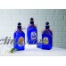Set of 3 Cobalt Blue Glass Decorative Vintage Antique Style Apothecary Bottles 706996367898  302082330993