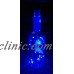 ARISTOCRAT RUM GLASS LIQUOR BOTTLE CORK  LED BLUE LIGHT BAR ROOM TABLE LAMP   332736165058