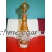 Hand Blown & Etched EgyptianPerfume Bottle with applicator/ Stopper & Gold paint   252726333771