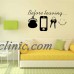 Before Leaving Quote Removable Vinyl Decal Art Mural DIY Home Decor Wall Sticker   362093899052
