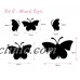 37 Mixed size Butterfly Design Wall Art Stickers Kid Decals baby nursery bedroom   142425938723