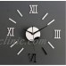 Modern DIY Wall Clock 3D Mirror Surface Sticker Removable Home Office Room Decor   361560303155