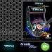 Tron  HEX PATTERN Arcade Machine Artwork  Wrap sticker Retro Game Theme Lrg   331200738228