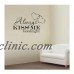Always Kiss Me Goodnight Love Wall Sticker Quote Decal Decor Vinyl Removable LD   201961478436
