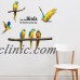Beautiful Flying Parrot PVC Wall Sticker Birds Animal Kids Bedroom Decal   112493732772