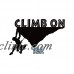 CLIMB ON Vinyl Sticker Outdoor Extreme Sport Rock Climb Climber Mountain   223066572582